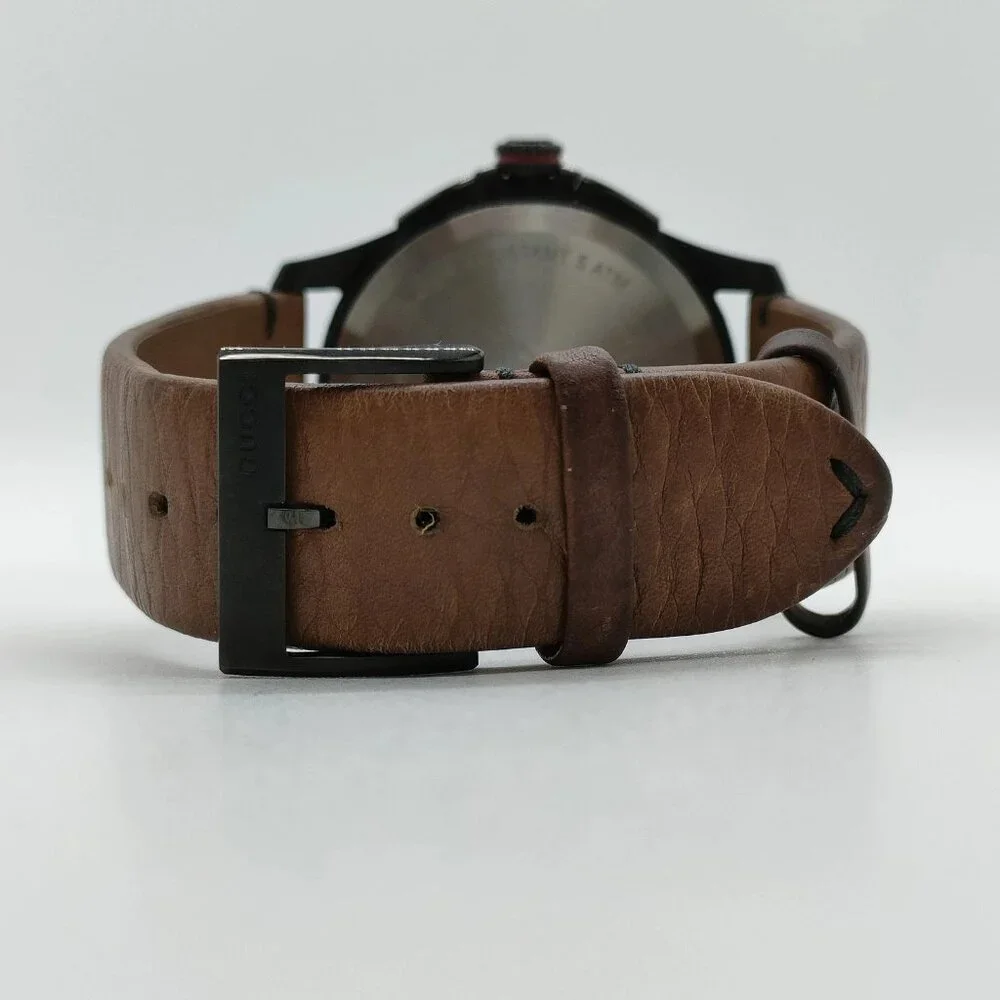 Gucci Watch 126.2 44mm Men's Black X Browns 400-082325